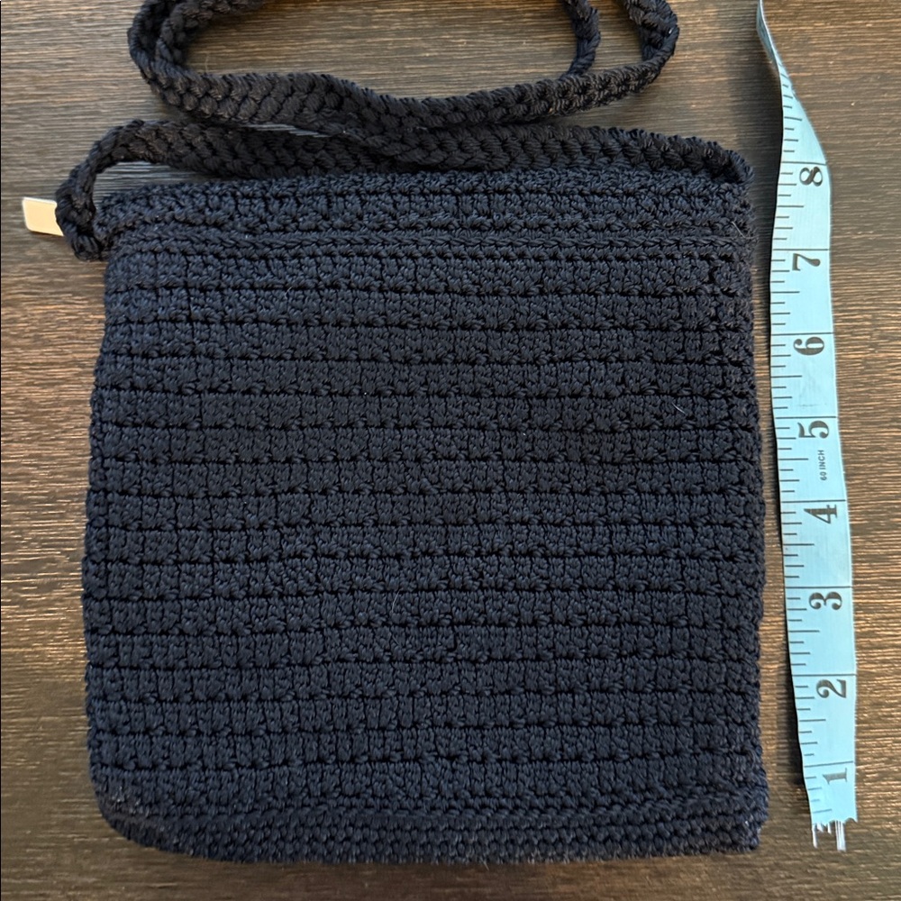 THE SAC SMALL BLUE SHOULDER BAG KNITTED DESIGN - Picture 5 of 6